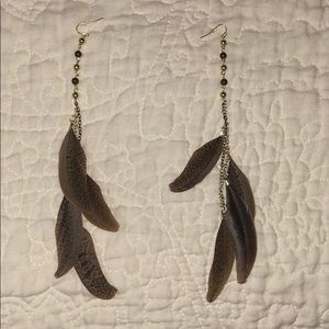 Feather earrings